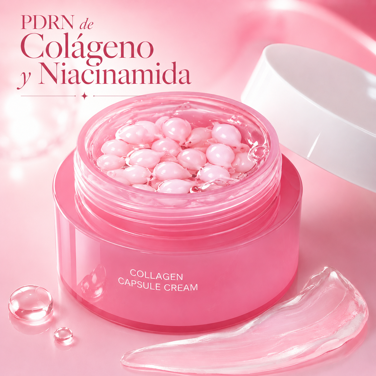 Crema Facial PDRN de Colágeno en Cápsulas con Niacinamida