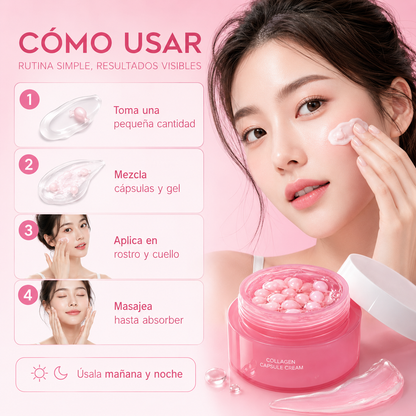 Crema Facial PDRN de Colágeno en Cápsulas con Niacinamida