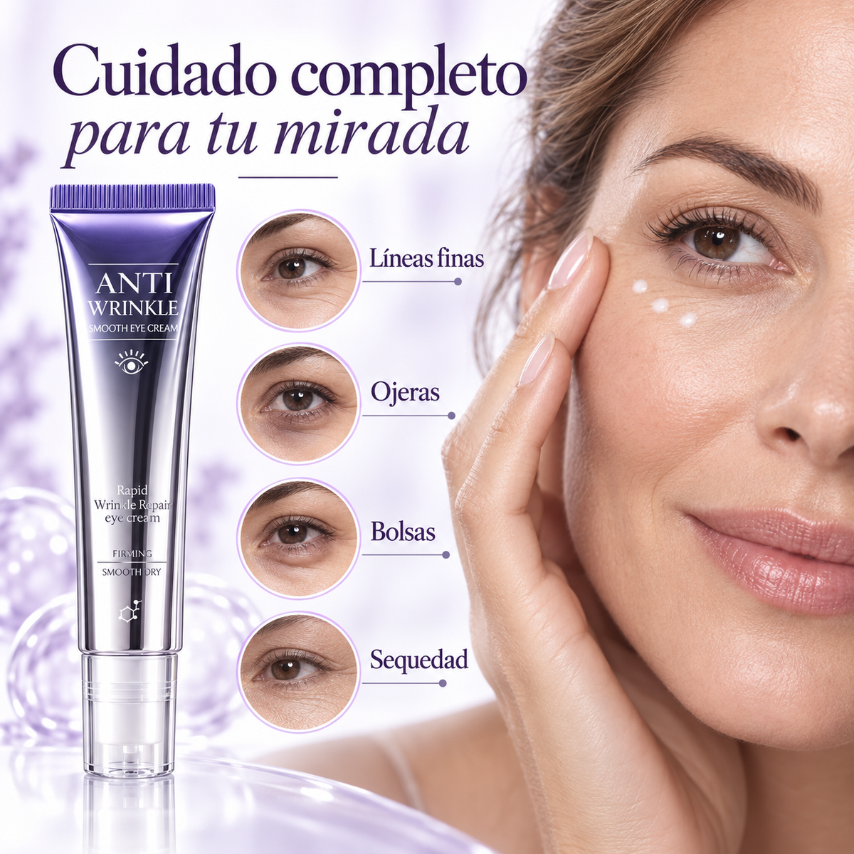 Contorno de Ojos Antiarrugas para Ojeras y Bolsas | SensyLive