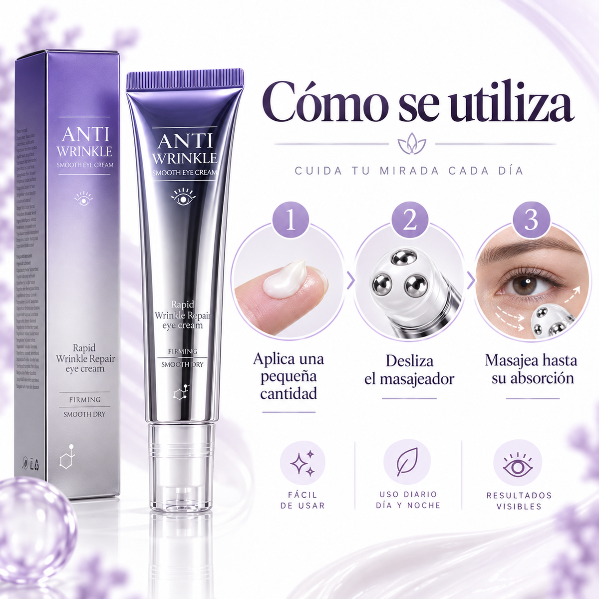 Contorno de Ojos Antiarrugas para Ojeras y Bolsas | SensyLive