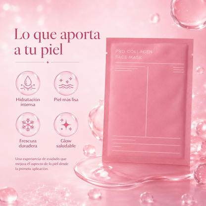 4-Mascarillas Faciales Bio-Colágeno Coreano