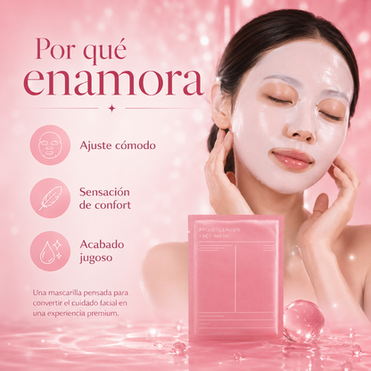 4-Mascarillas Faciales Bio-Colágeno Coreano